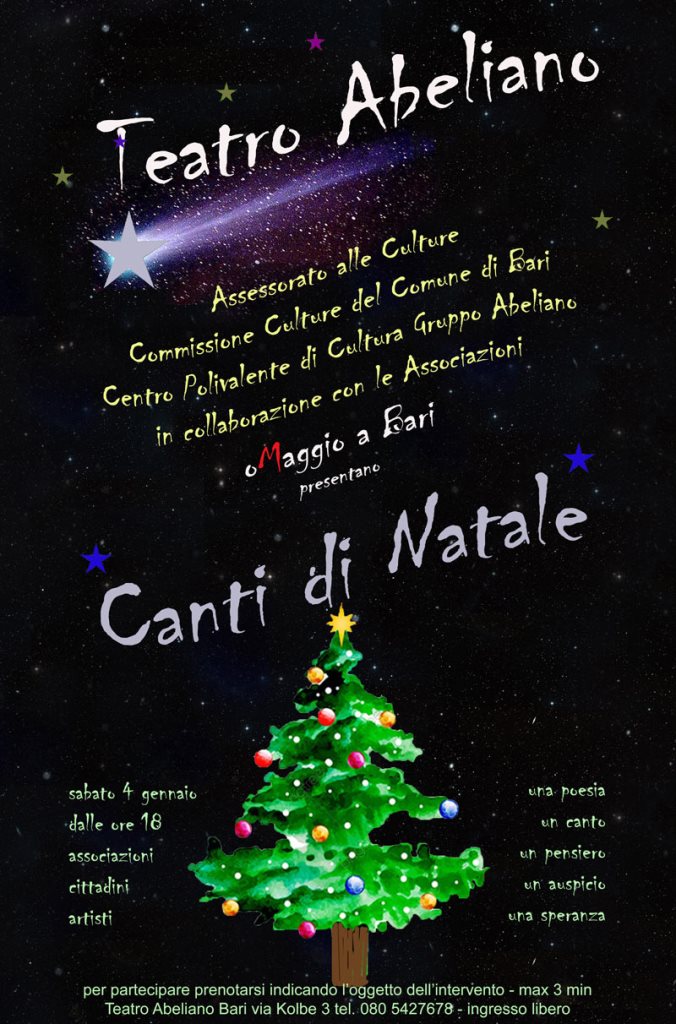 Poesie Di Natale 2020.Canti Di Natale Sabato 4 Gennaio 2020